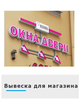 Вывеска для магазина